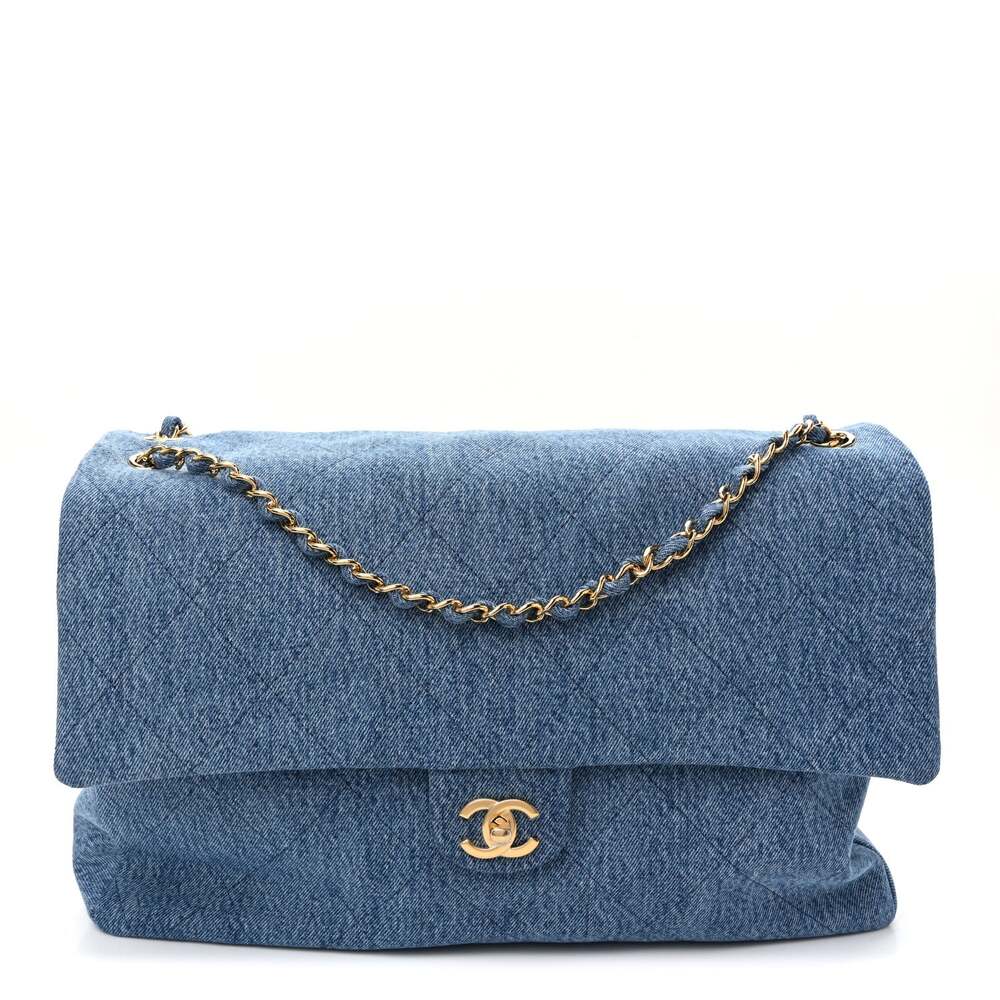 Chanel Denim Souplissimo Maxi Flap Blue #294796C13B